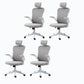 High / Mid Back Bureau stoel Gray Mesh Desk -stoel met wielen