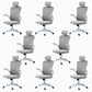High / Mid Back Bureau stoel Gray Mesh Desk -stoel met wielen