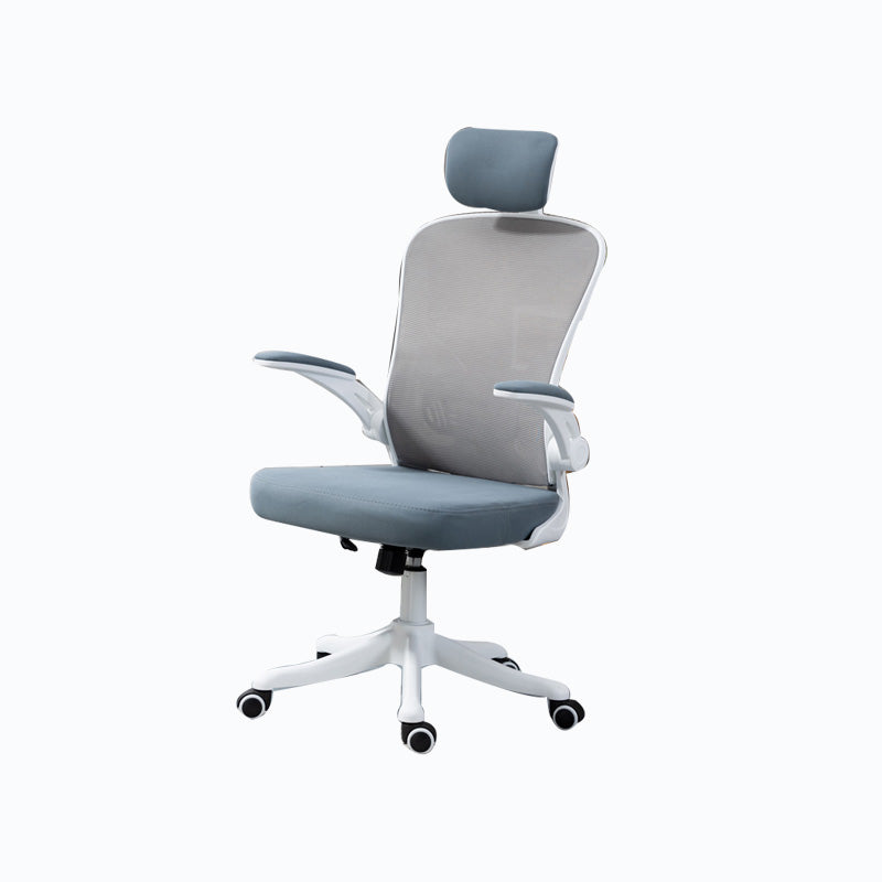 High / Mid Back Bureau stoel Gray Mesh Desk -stoel met wielen