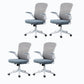 High / Mid Back Bureau stoel Gray Mesh Desk -stoel met wielen