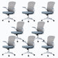 High / Mid Back Bureau stoel Gray Mesh Desk -stoel met wielen
