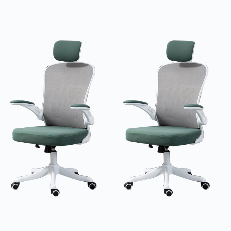 High / Mid Back Bureau stoel Gray Mesh Desk -stoel met wielen