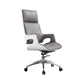 High / Mid Back Office Chair Grey Upholstered Desk Chair with Wheels 1 Piece High-Back (Over 22 in.) Clearhalo 'furn' 'furn_office_chair' 'Furniture' 'Office Chairs' 'Office Furniture' 'office_chair' 5608593