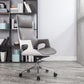 High / Mid Back Office Chair Grey Upholstered Desk Chair with Wheels Clearhalo 'furn' 'furn_office_chair' 'Furniture' 'Office Chairs' 'Office Furniture' 'office_chair' 5608595