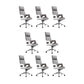 High / Mid Back Office Chair Grey Upholstered Desk Chair with Wheels 8 Piece Set High-Back (Over 22 in.) Clearhalo 'furn' 'furn_office_chair' 'Furniture' 'Office Chairs' 'Office Furniture' 'office_chair' 5608601