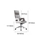 High / Mid Back Office Chair Grey Upholstered Desk Chair with Wheels Clearhalo 'furn' 'furn_office_chair' 'Furniture' 'Office Chairs' 'Office Furniture' 'office_chair' 5608611