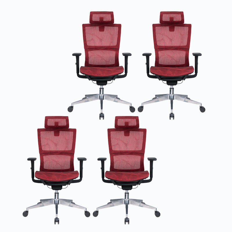 Sedia da sedia da back office alta sedia da scrivania con poggiatesta e ruote