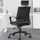 High / Mid Back Bureau Stoel Zwart Mesh Rotatable Desk -stoel met wielen