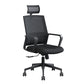 High / Mid Back Bureau Stoel Zwart Mesh Rotatable Desk -stoel met wielen