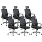 High / Mid Back Office Chair Black Mesh Rotatable Desk Chair with Wheels