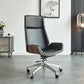 High Back Office Chair Rotatable Leather Desk Chair with Wheels Clearhalo 'furn' 'furn_office_chair' 'Furniture' 'Office Chairs' 'Office Furniture' 'office_chair' 5608717