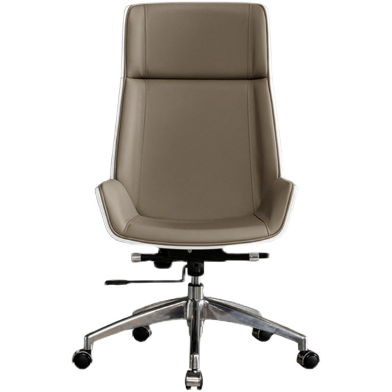 High Back Office Chair Rotatable Leather Desk Chair with Wheels Clearhalo 'furn' 'furn_office_chair' 'Furniture' 'Office Chairs' 'Office Furniture' 'office_chair' 5608722
