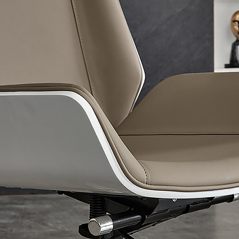 High Back Office Chair Rotatable Leather Desk Chair with Wheels Clearhalo 'furn' 'furn_office_chair' 'Furniture' 'Office Chairs' 'Office Furniture' 'office_chair' 5608728