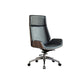 High Back Office Chair Rotatable Leather Desk Chair with Wheels Brown-Black 1 Piece Clearhalo 'furn' 'furn_office_chair' 'Furniture' 'Office Chairs' 'Office Furniture' 'office_chair' 5608735