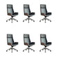 High Back Office Chair Rotatable Leather Desk Chair with Wheels Brown-Black 6 Piece Set Clearhalo 'furn' 'furn_office_chair' 'Furniture' 'Office Chairs' 'Office Furniture' 'office_chair' 5608738