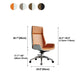 High Back Office Chair Rotatable Leather Desk Chair with Wheels Clearhalo 'furn' 'furn_office_chair' 'Furniture' 'Office Chairs' 'Office Furniture' 'office_chair' 5608745