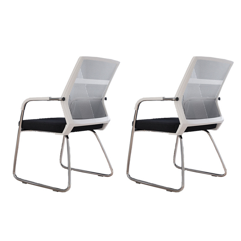 Sedia a back office a back office sedia da scrivania in plastica con base a slitta