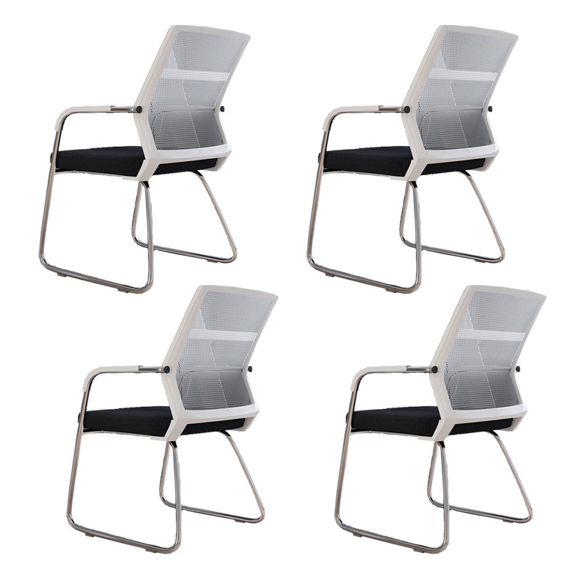 Sedia a back office a back office sedia da scrivania in plastica con base a slitta