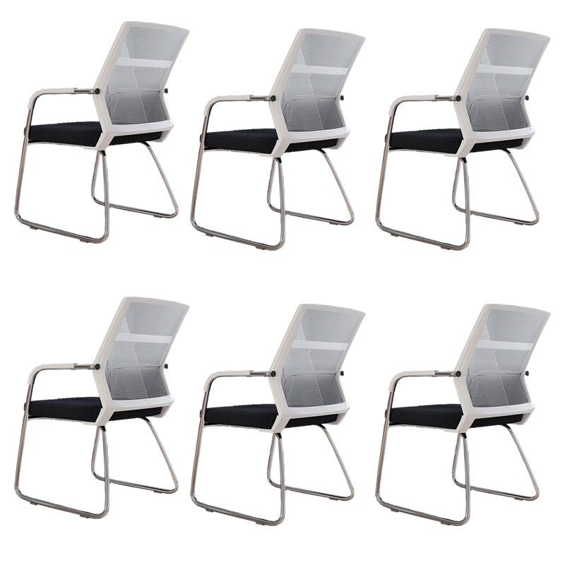 Sedia a back office a back office sedia da scrivania in plastica con base a slitta