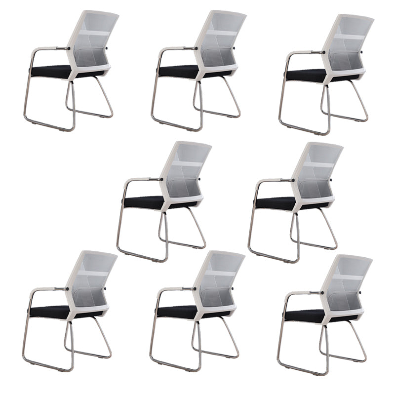 Sedia a back office a back office sedia da scrivania in plastica con base a slitta