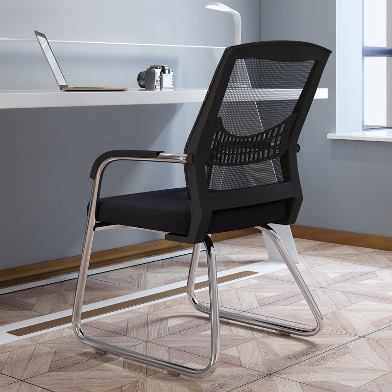 Sedia a back office a back office sedia da scrivania in plastica con base a slitta