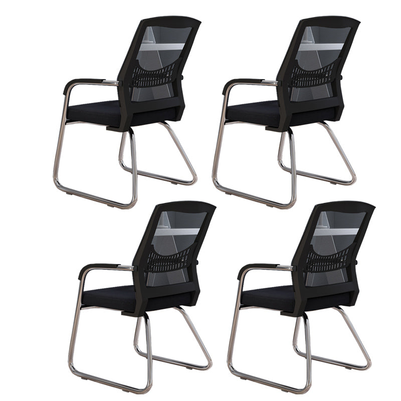 Sedia a back office a back office sedia da scrivania in plastica con base a slitta