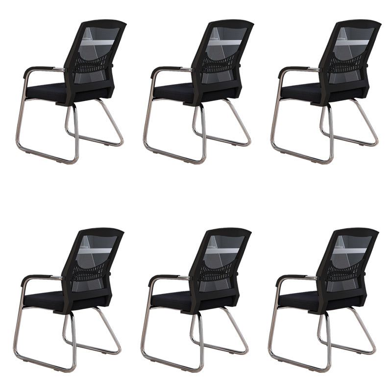 Sedia a back office a back office sedia da scrivania in plastica con base a slitta