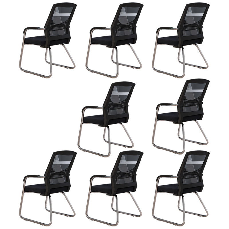 Sedia a back office a back office sedia da scrivania in plastica con base a slitta