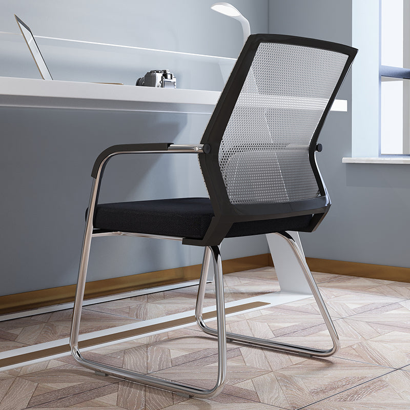 Sedia a back office a back office sedia da scrivania in plastica con base a slitta