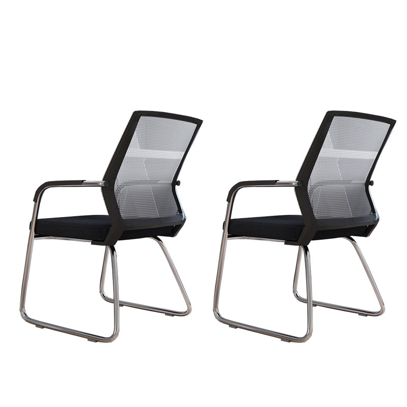 Sedia a back office a back office sedia da scrivania in plastica con base a slitta