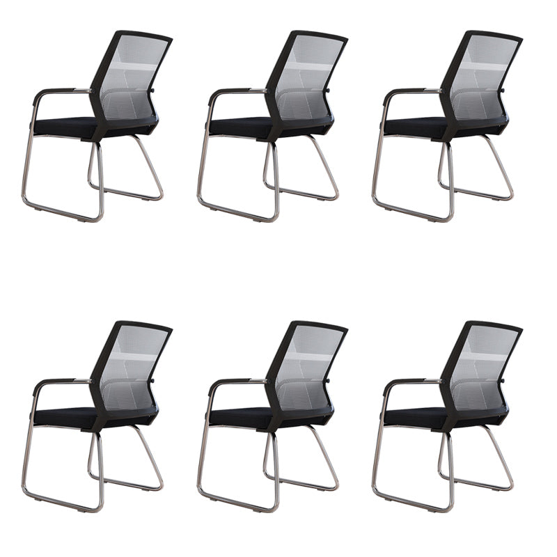 Sedia a back office a back office sedia da scrivania in plastica con base a slitta