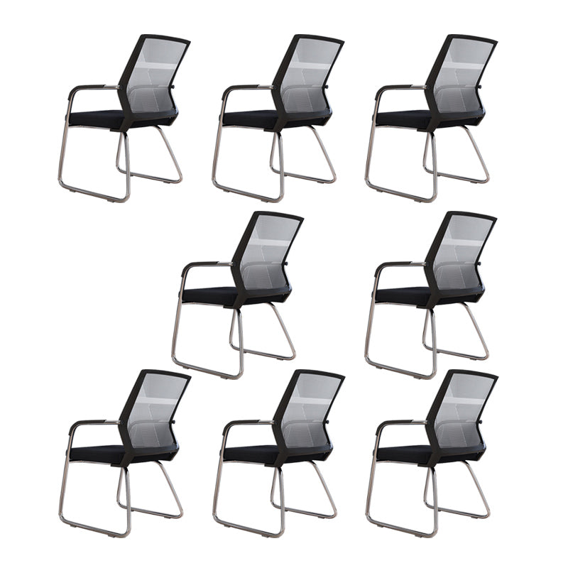 Sedia a back office a back office sedia da scrivania in plastica con base a slitta