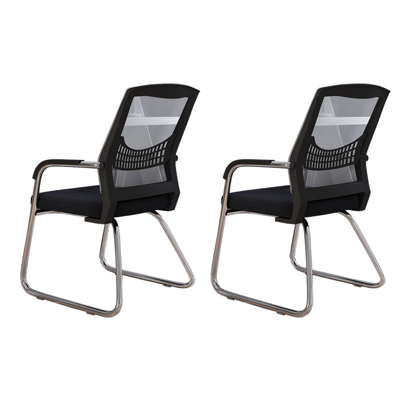 Sedia a back office a back office sedia da scrivania in plastica con base a slitta