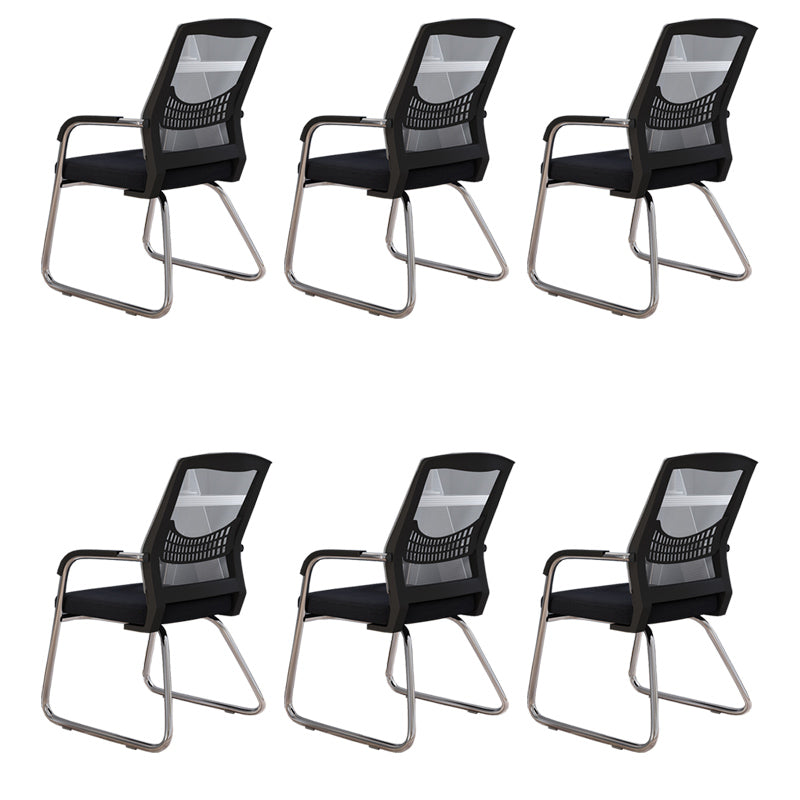 Sedia a back office a back office sedia da scrivania in plastica con base a slitta