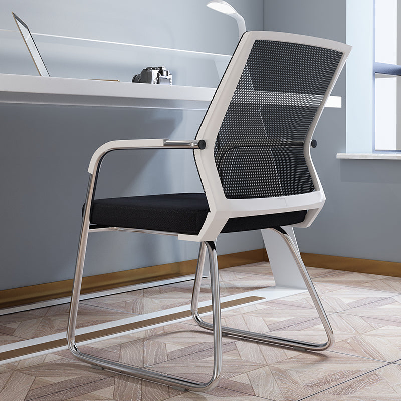 Sedia a back office a back office sedia da scrivania in plastica con base a slitta