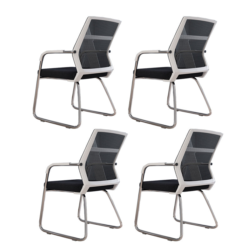 Sedia a back office a back office sedia da scrivania in plastica con base a slitta