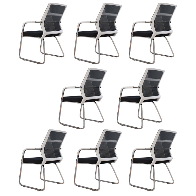 Sedia a back office a back office sedia da scrivania in plastica con base a slitta