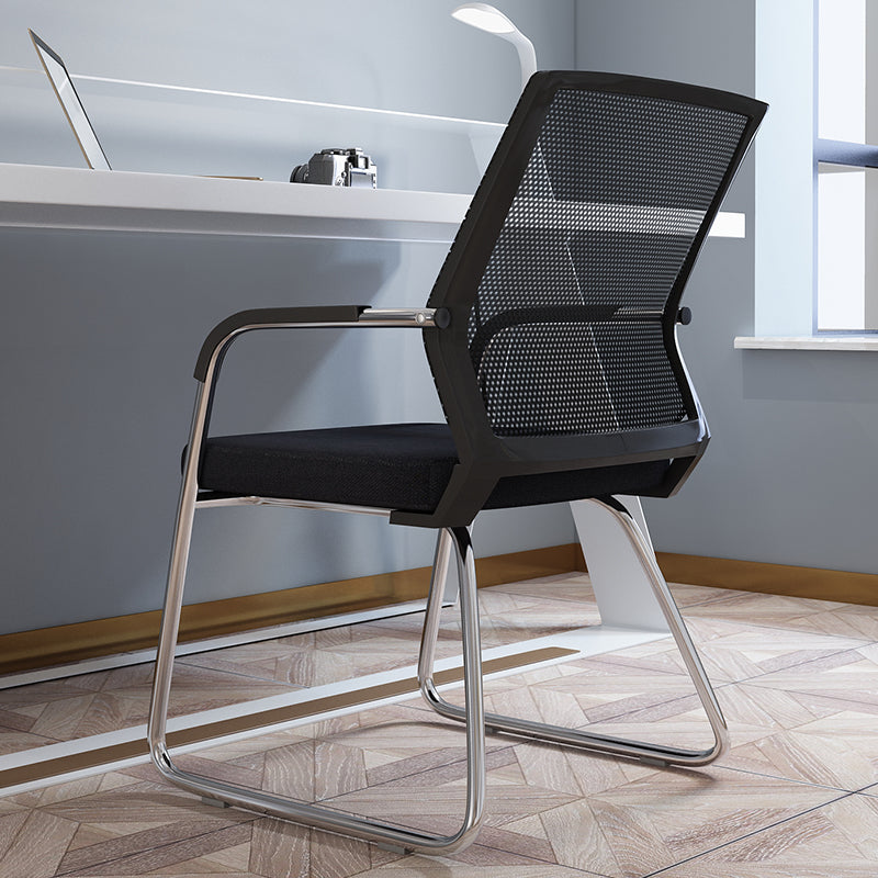 Sedia a back office a back office sedia da scrivania in plastica con base a slitta