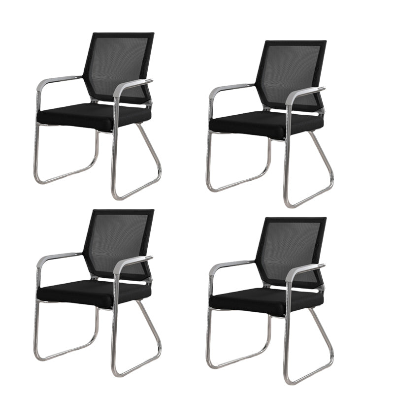 Sedia a back office a back office sedia da scrivania in plastica con base a slitta