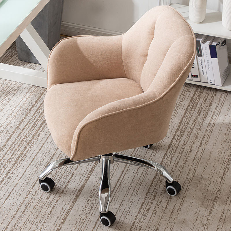 Mid Back Office Stuhl Rotatable Polstered Desk Stuhl mit Rädern