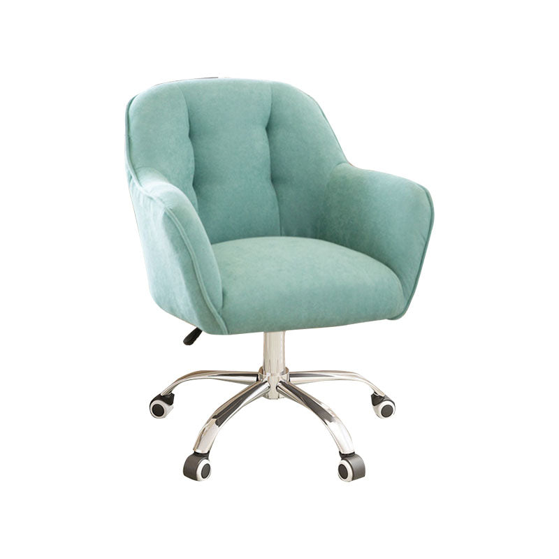 Mid Back Office Stuhl Rotatable Polstered Desk Stuhl mit Rädern