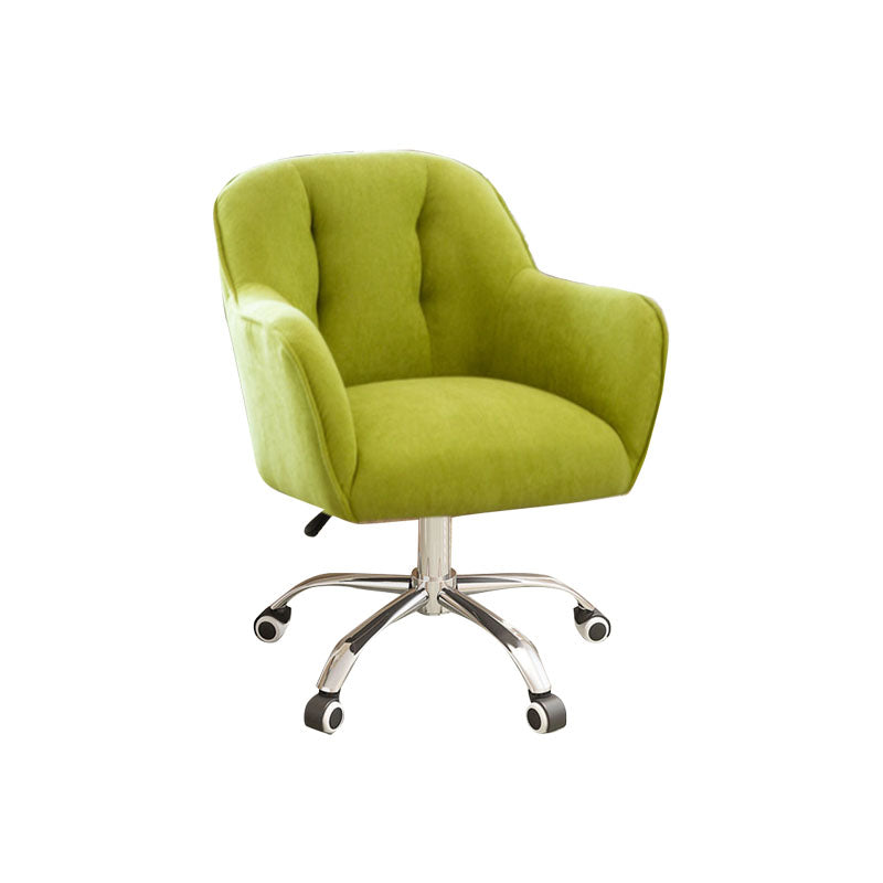 Mid Back Office Stuhl Rotatable Polstered Desk Stuhl mit Rädern