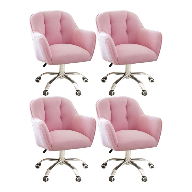 Mid Back Office Stuhl Rotatable Polstered Desk Stuhl mit Rädern