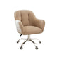 Mid Back Office Stuhl Rotatable Polstered Desk Stuhl mit Rädern