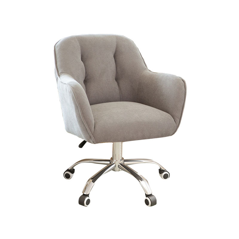 Mid Back Office Stuhl Rotatable Polstered Desk Stuhl mit Rädern