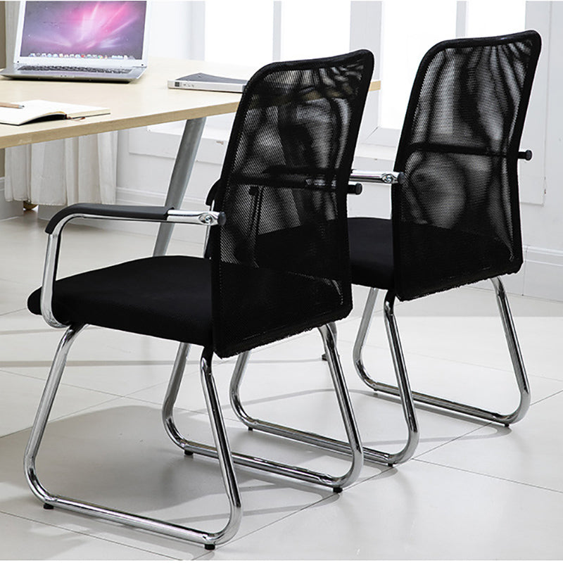 Sedia a back office a medio sedia da scrivania fissa fissa con base a slitta