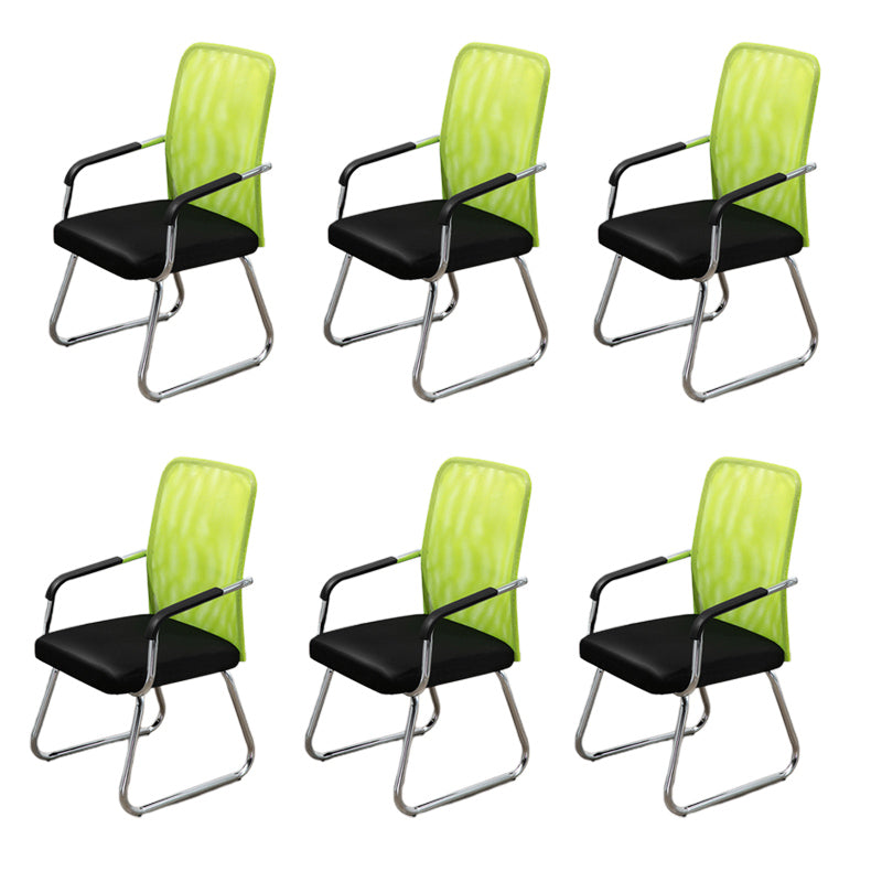 Sedia a back office a medio sedia da scrivania fissa fissa con base a slitta