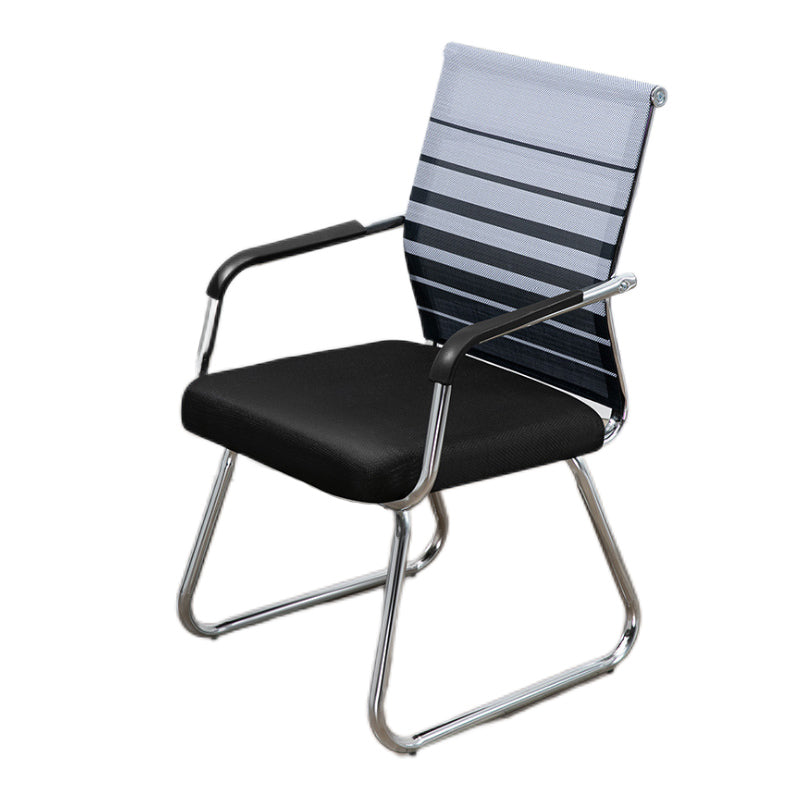 Sedia a back office a medio sedia da scrivania fissa fissa con base a slitta