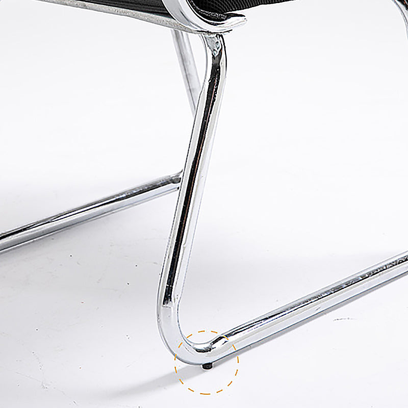 Sedia a back office a medio sedia da scrivania fissa fissa con base a slitta