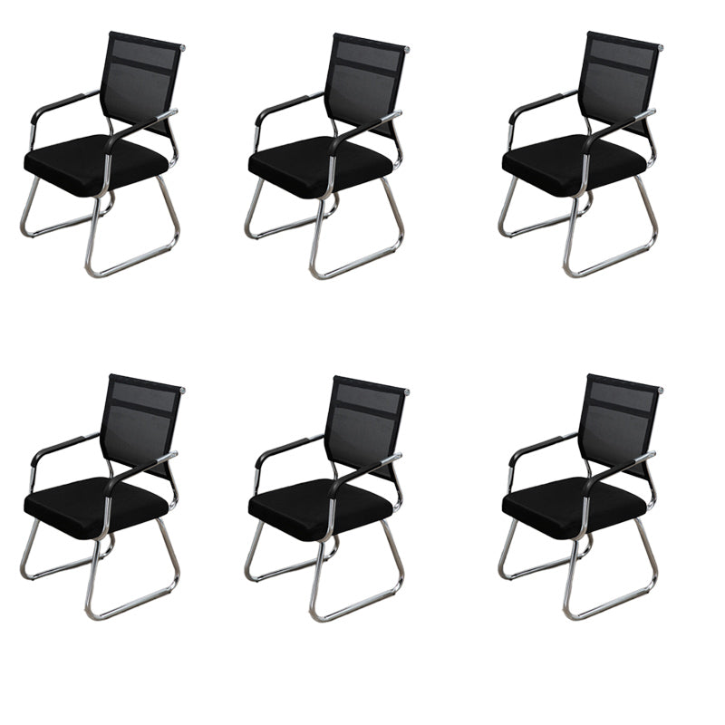 Sedia a back office a medio sedia da scrivania fissa fissa con base a slitta